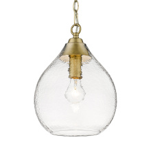 Golden 1094-S BCB-HCG - Golden Lighting Ariella 1-light Pendant in Brushed Champagne Brass